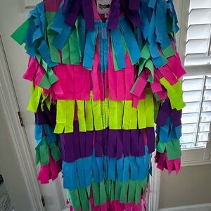 Halloween Costume by Tipsy Elves Piñata Colorful Dress Full Zip Front